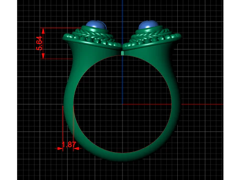 A100-90-ring 3D Print Model