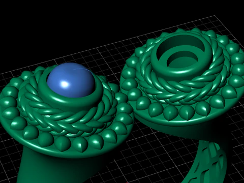 A100-90-ring 3D Print Model