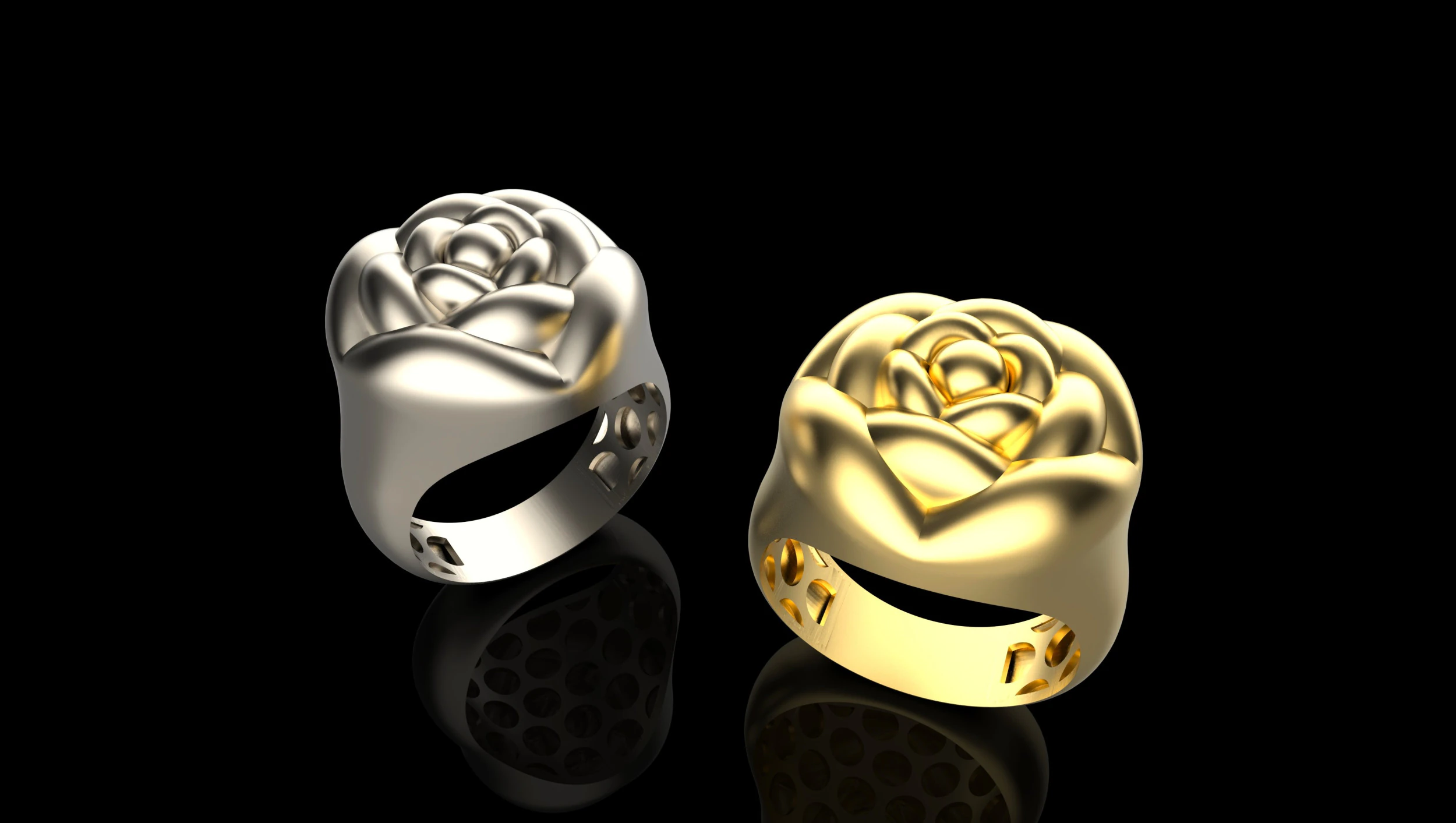 A100-91-ring 3D Print Model .c4d .max .obj .3ds .fbx .stl .blend 