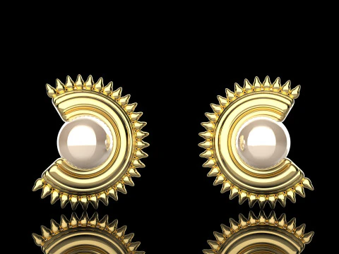 A100-93-earring 3D Print Model