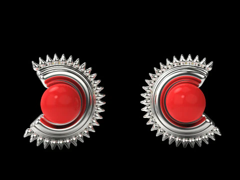 A100-93-earring 3D Print Model