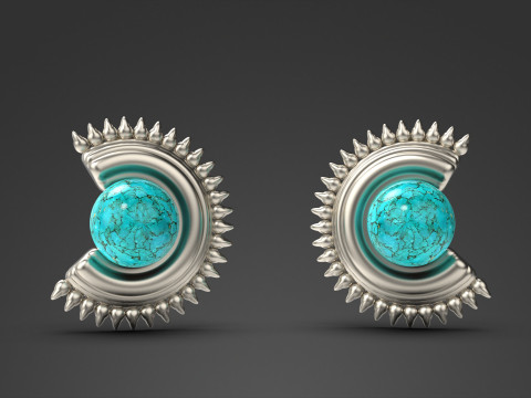 A100-93-earring Model do druku 3D