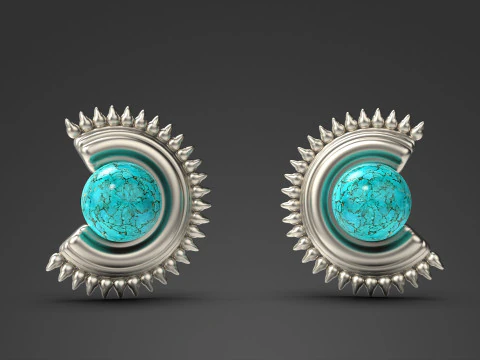 A100-93-earring 3D Print Model