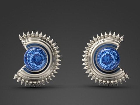 A100-93-earring Model do druku 3D
