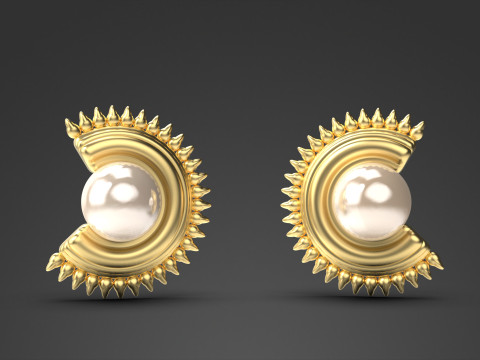 A100-93-earring Model do druku 3D