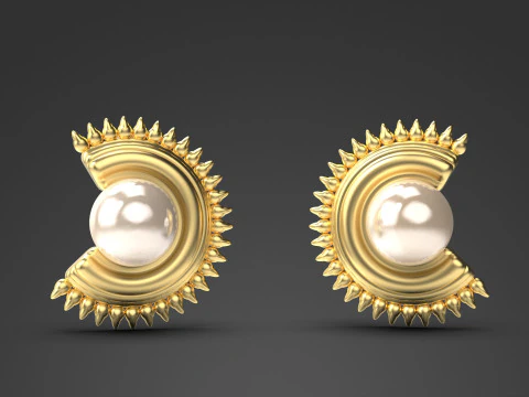 A100-93-earring 3D Print Model