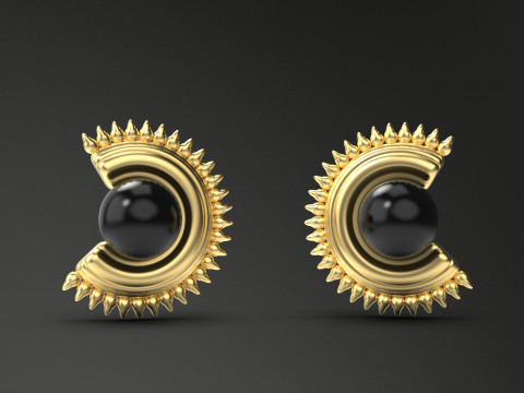 A100-93-earring Model do druku 3D