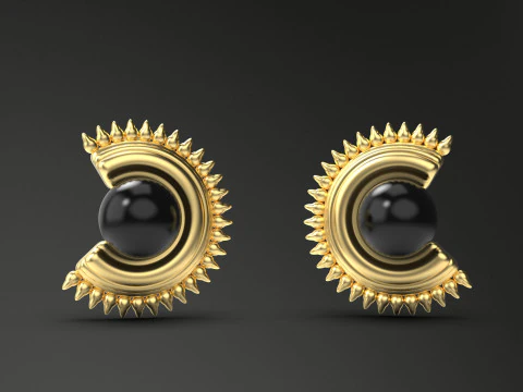 A100-93-earring 3D Print Model