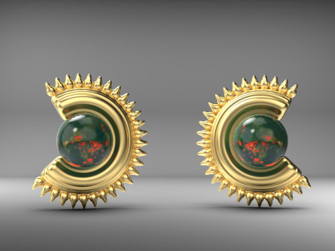 A100-93-earring Model do druku 3D