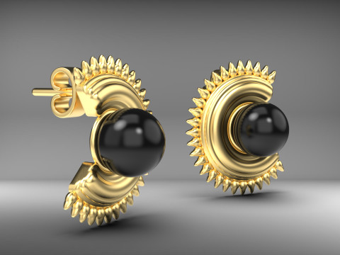 A100-93-earring Model do druku 3D