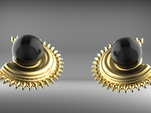 A100-93-earring Model do druku 3D