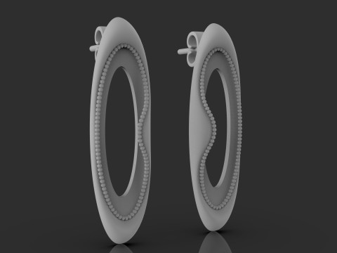 A100-94-Whimsical Waves earrings- 3D-Druckmodell