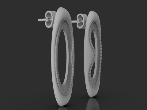 A100-94-Whimsical Waves earrings- 3D-Druckmodell