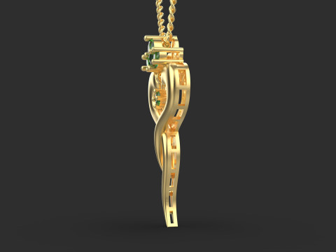 Eternal Love Pendant-a100-95 Model do druku 3D