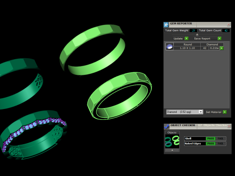 Couple wedding band ring -2 Modelo de Impressão 3D