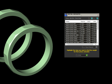 Couple wedding band ring -2 Modelo de Impressão 3D
