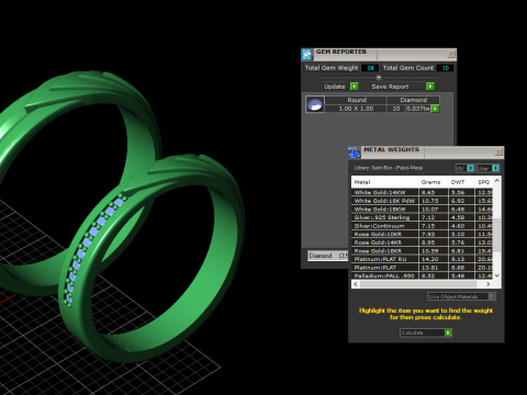 Couple wedding band ring -4 3D Print Model