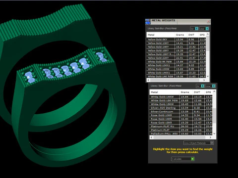 Couple wedding band ring -5 3D Print Model