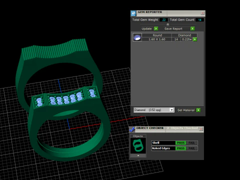 Couple wedding band ring -5 3D Print Model