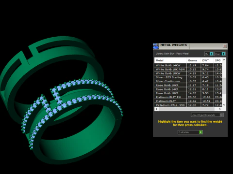 Couple wedding band ring -6 3D Print Model
