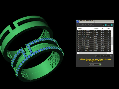 Couple wedding band ring -6 3D Print Model