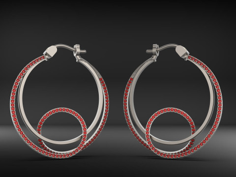 A100-100-earrings 3D 프린트 모델
