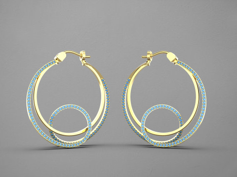 A100-100-earrings 3D 프린트 모델