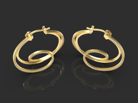 A100-100-earrings 3D 프린트 모델