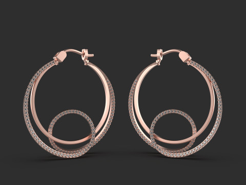 A100-100-earrings 3D 프린트 모델