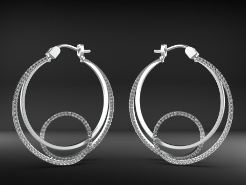 A100-100-earrings 3D 프린트 모델