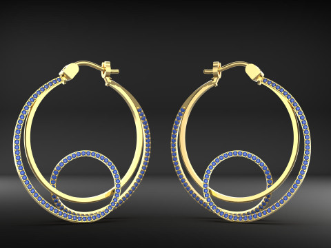 A100-100-earrings 3D 프린트 모델