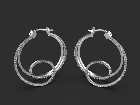 A100-100-earrings 3D 프린트 모델