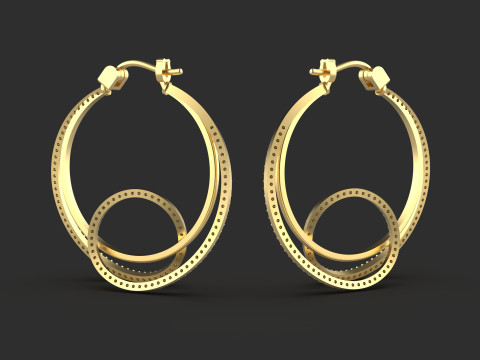 A100-100-earrings 3D 프린트 모델