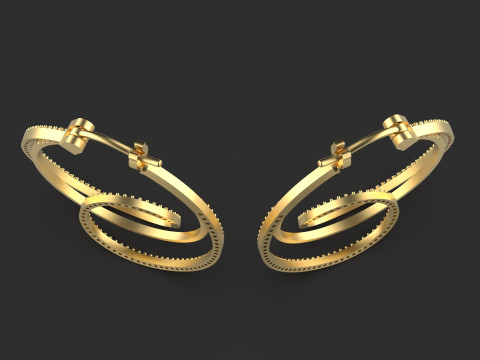 A100-100-earrings 3D 프린트 모델