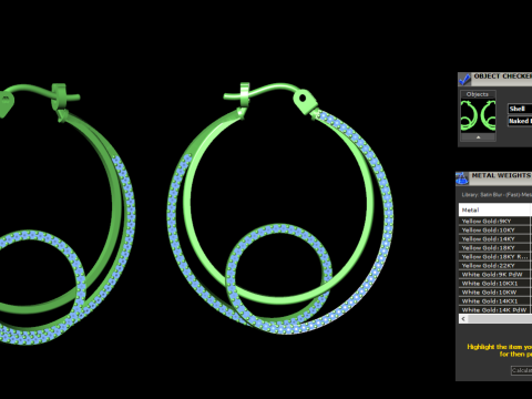A100-100-earrings 3D 프린트 모델