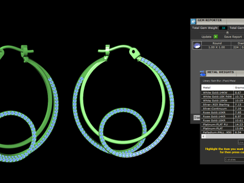 A100-100-earrings 3D 프린트 모델