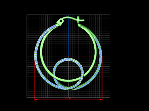 A100-100-earrings 3D 프린트 모델