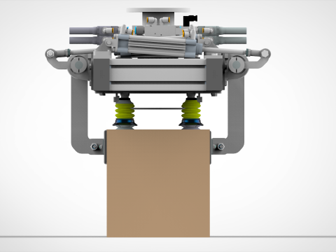 Robot gripper designed for handling bags cartons 3D Model