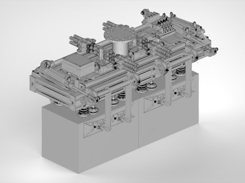 Robot gripper designed for handling bags cartons 3D Model