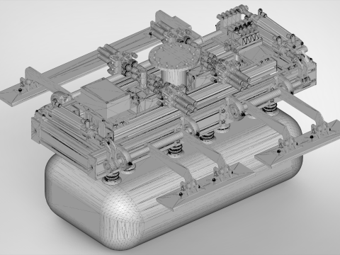 Robot gripper designed for handling bags cartons 3D Model