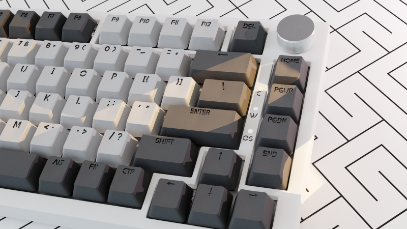Realistic computer keyboard PBR Modelo 3D .c4d .max .obj .3ds .fbx .stl .blend