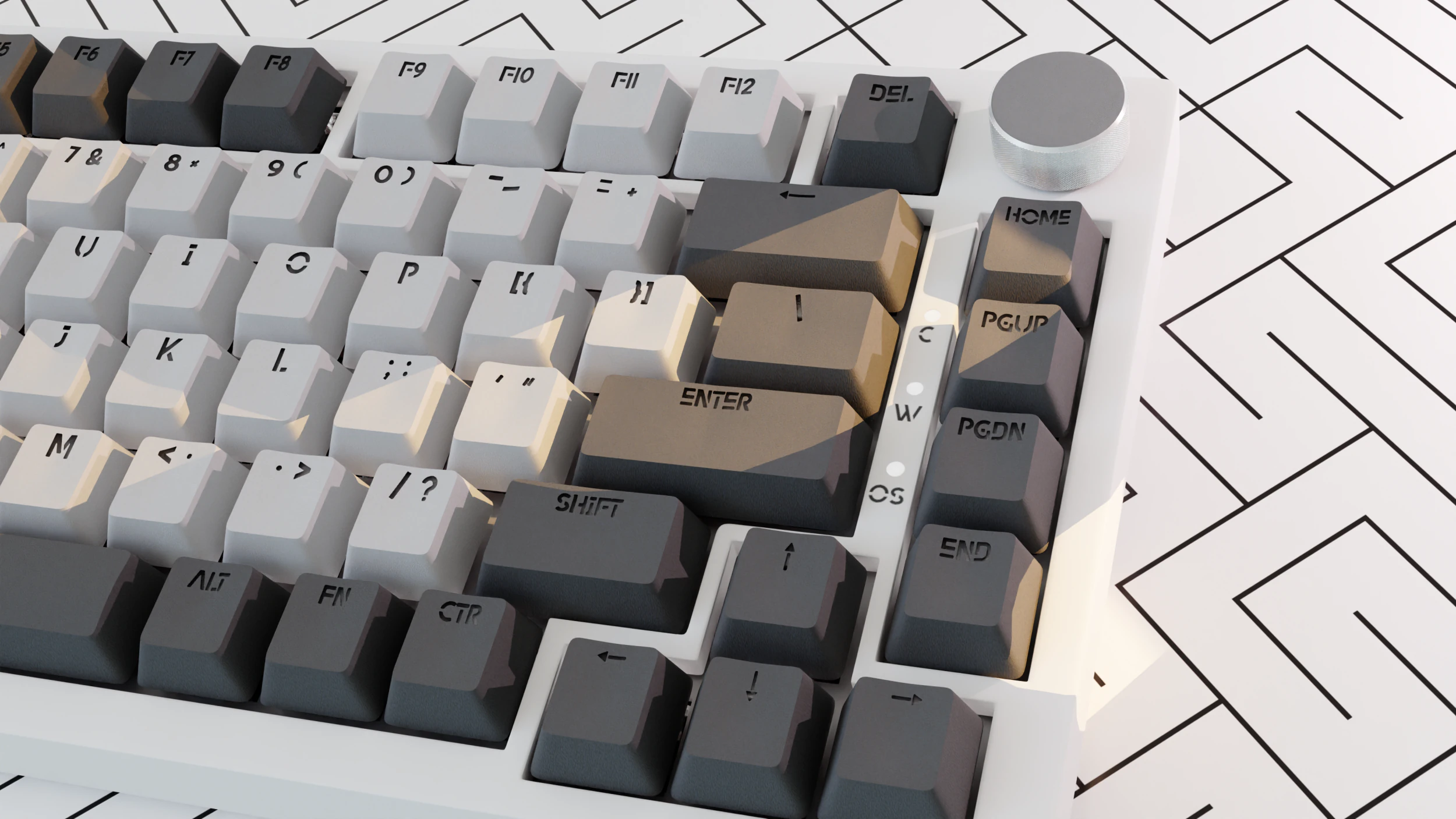 Realistic computer keyboard PBR 3D Model .c4d .max .obj .3ds .fbx .stl .blend 