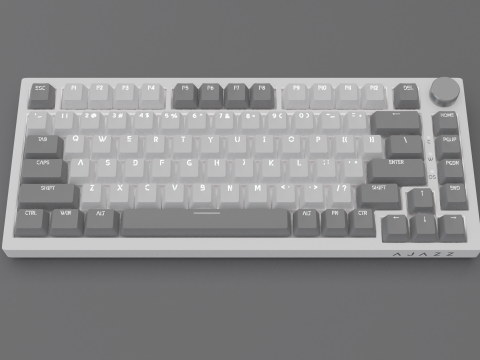 Realistic computer keyboard PBR Modelo 3D