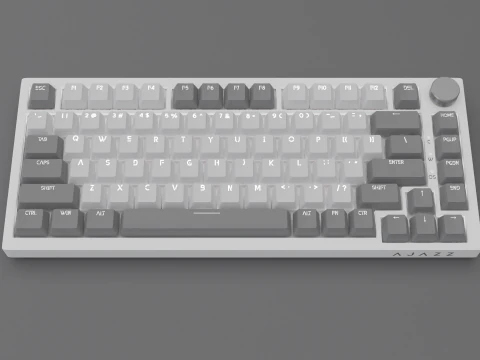 Realistic computer keyboard PBR 3D Model