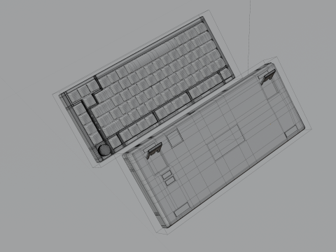 Realistic computer keyboard PBR Modelo 3D