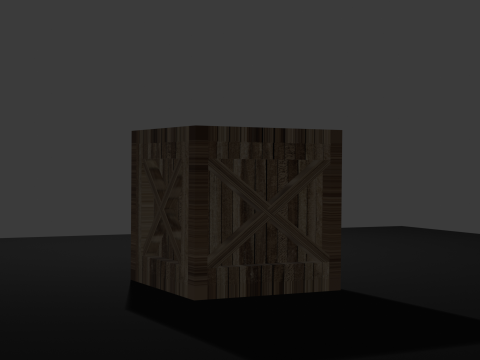 This is a wooden box 3D Model