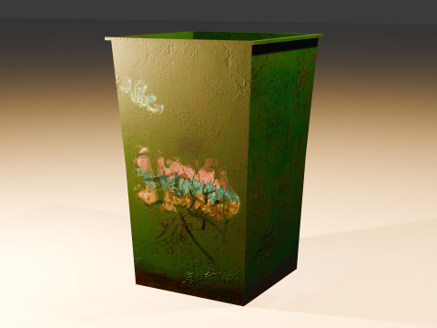 M&uuml;llcontainer 3D Modell