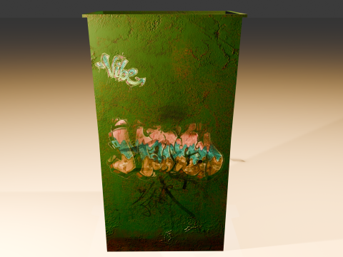 M&uuml;llcontainer 3D Modell