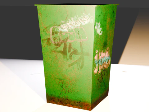 Trash container 3D Model