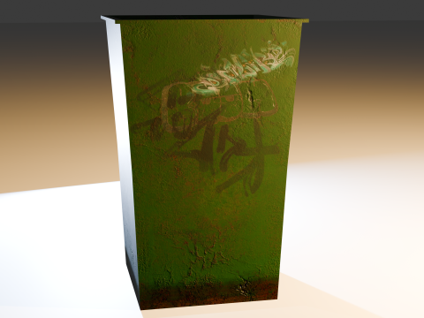 M&uuml;llcontainer 3D Modell